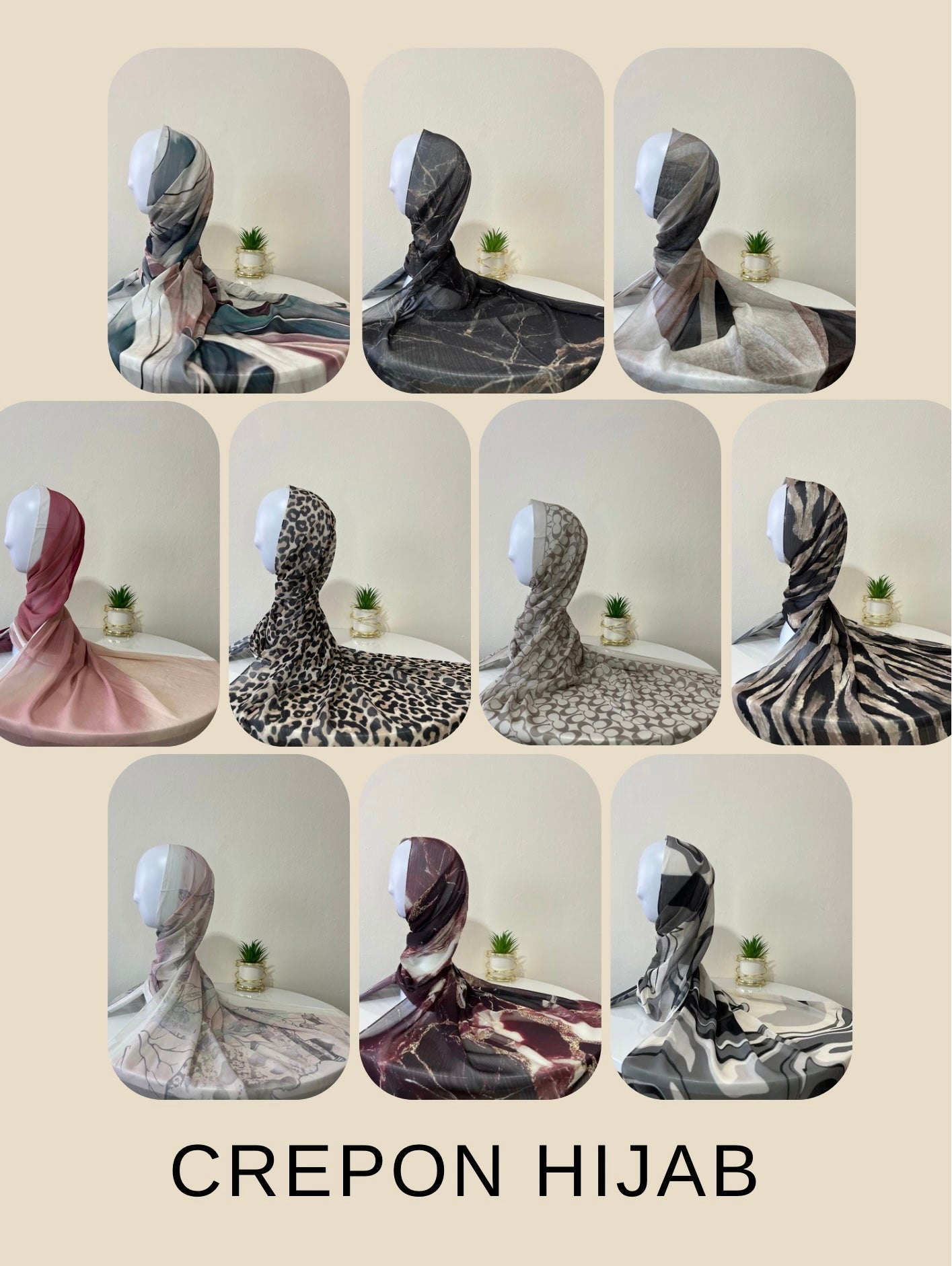 Crepon hijab