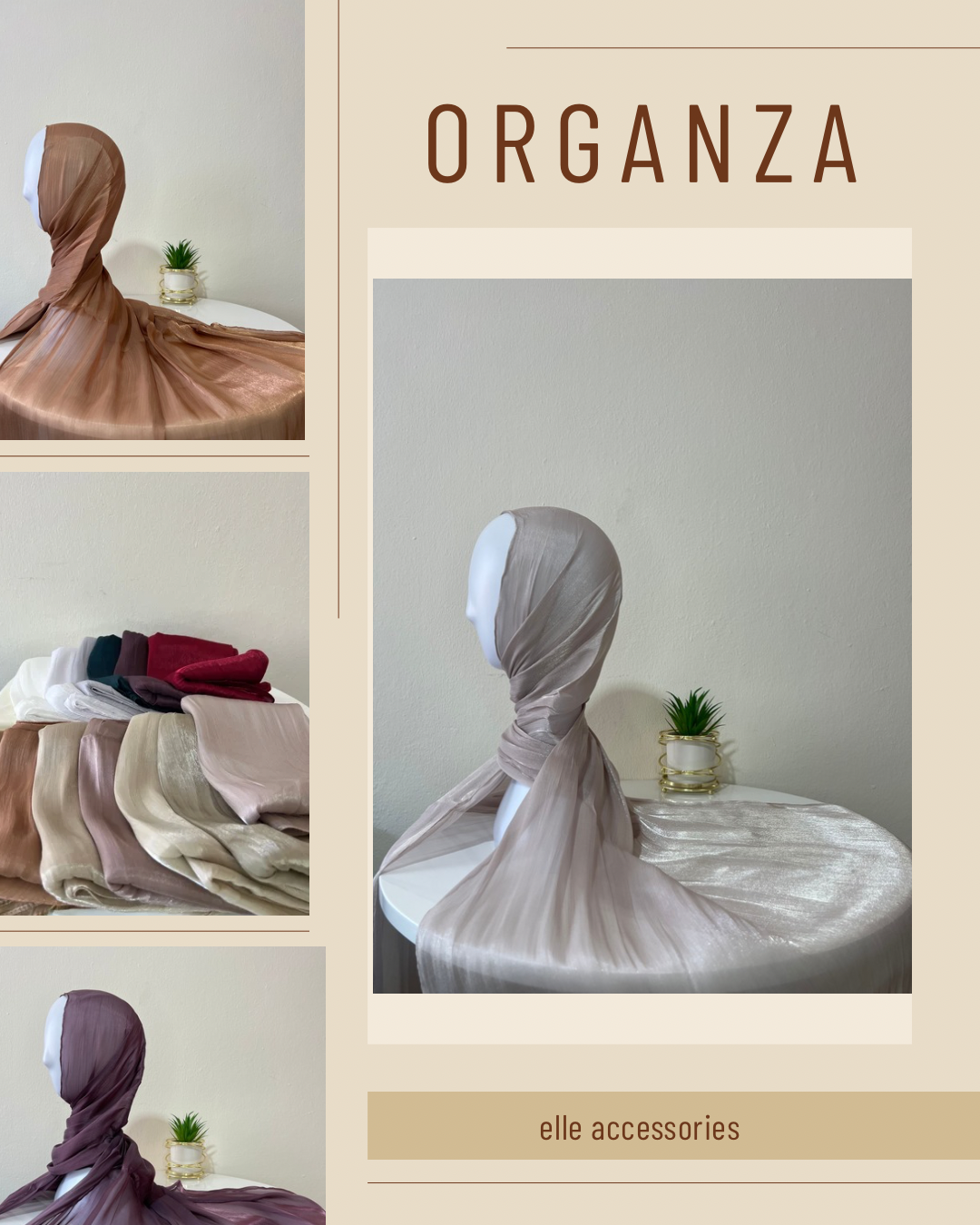 Organza headscarf