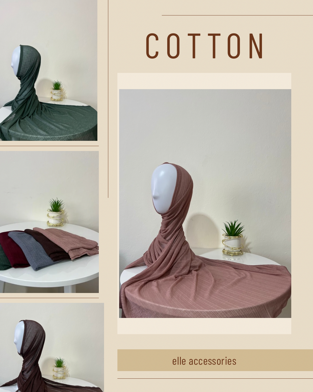 Cotton veils