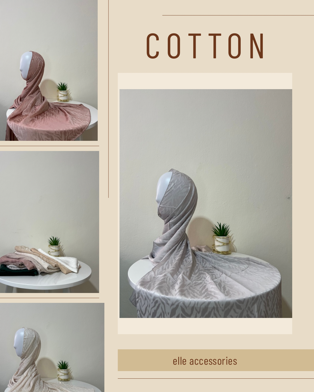 Cotton veils