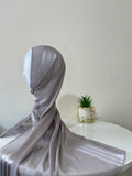 Linen veils with satin 3