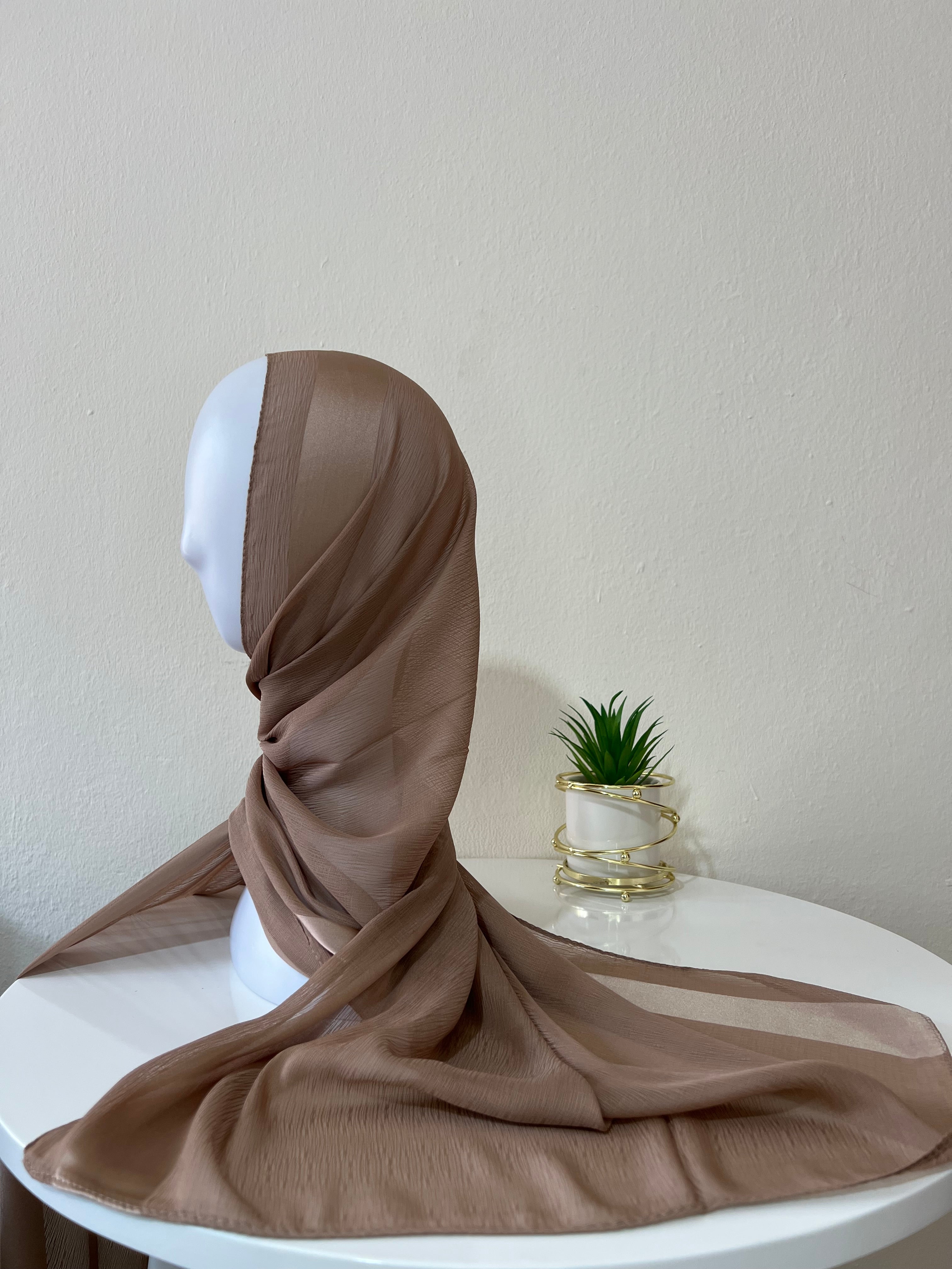 Linen veils with satin 2